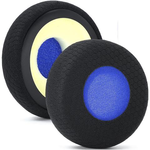 Cuscinetti Auricolari In Rete Da Calcio, Confezione Da 2, Compatibili Con Jabra Evolve E Plantronics Voyager Series Blue+black - Foto 1