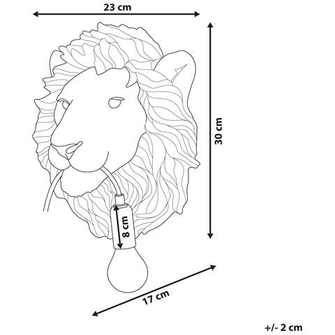 Applique Leone Simba Oro - Foto 7
