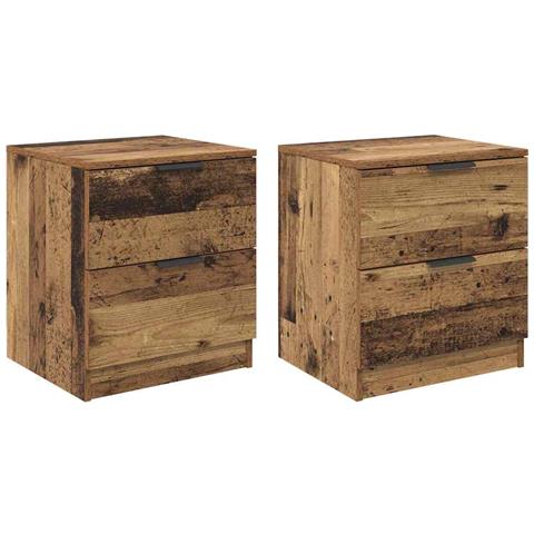 Armadio da Notte 2 pcs Legno vecchio 45 x 39 x 50 cm - Foto 1
