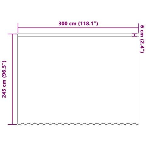 Tende con tende Bianco 500x100cm Poliestere - Foto 8