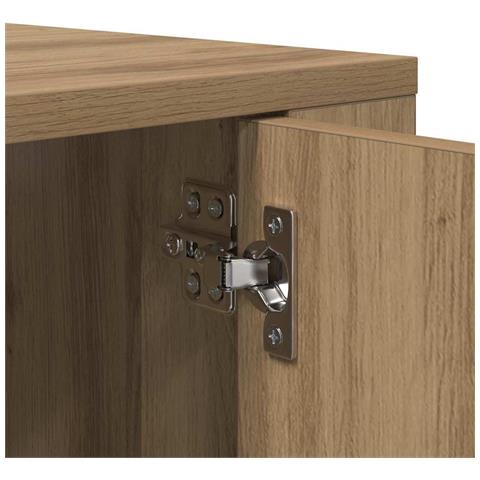 Mobile TV da parete Rovere artigianale 100 x 34,5 x 40 cm - Foto 9