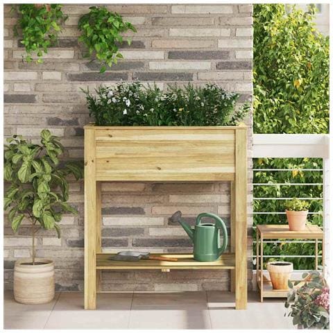 Supporto per piante con lo scaffale Marrone 85 x 46 x 94 cm - Foto 2