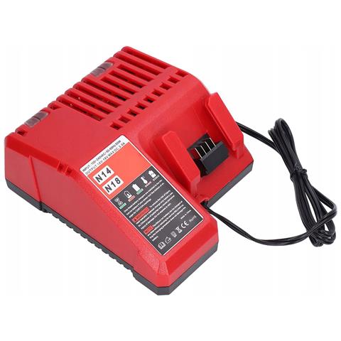 Caricabatterie Di Ricambio Voltplus M12-18fc - Compatibile Con Milwaukee M14, M18 | 12v-18v, 3a | Led, Abs, Certificazione Ce - Foto 1