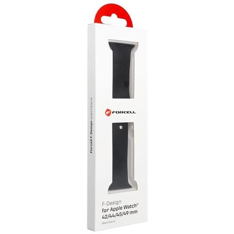 Cinturino Fa01 Silicon Per Apple Watch 2-3-4-5-6-7-8-9-10-11 Se Ultra 2-3 42-44-45-49mm Nero - Foto 4