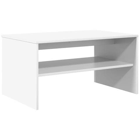 Tavolino da salotto Bianco 80 x 50 x 40 cm Legno multistrato - Foto 1