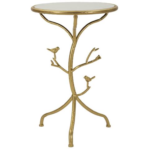 Tavolino Vkh801-oro-metallo-38x38x60 Cm - Foto 1
