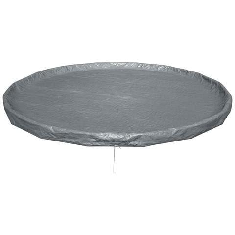Copertura per piscina Ø6,71 m Rotondo Poliestere Grigio - Foto 2