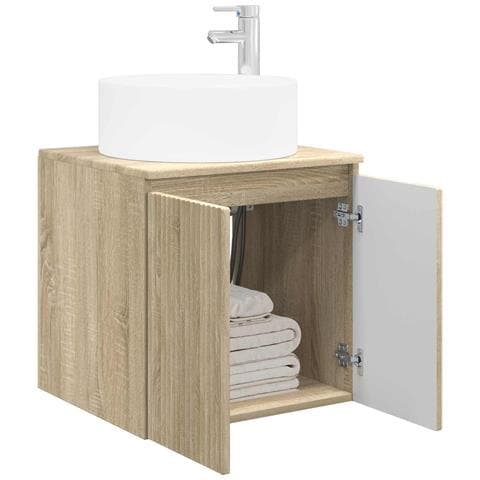 Mobile lavabo da parete Rovere Sonoma 49,5 x 44,5 x 65,5 cm - Foto 2