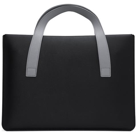 Mochila - Pelle Sintetica, Pelle, Grigio, Nero - Foto 2