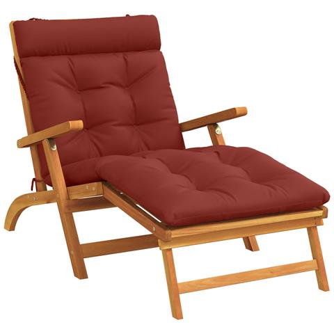 Cuscino per Lettino VIANEN 100% Poliestere Rosso - Foto 2