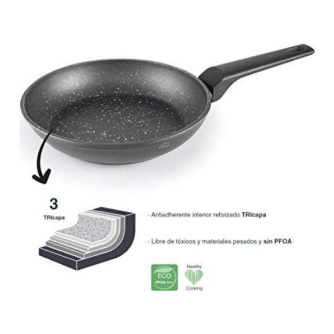 26400 - Set di 2 padelle in alluminio forgiato, antiaderenti, adatte a tutti i tipi di fornelli, inclusa l'induzione, - Foto 2