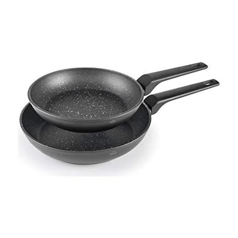 26400 - Set di 2 padelle in alluminio forgiato, antiaderenti, adatte a tutti i tipi di fornelli, inclusa l'induzione, - Foto 1