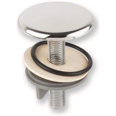 Copriforo Cromato Mm. 50 Per Lavabo / bidet, Copriforo Per Lavabo E Bidet In Ottone Cromato Con Gambo In Ferro Zincato - Foto 1