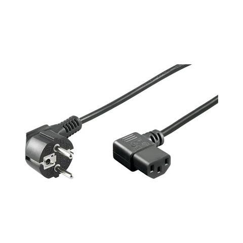 ICOC 01-NC-D / ANG3 - Cavo alimentazione C13 Angolato a Schuko Angolato 3 m - Foto 1