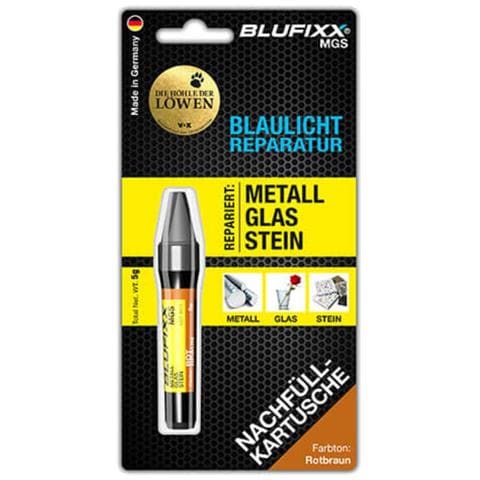 Light Curing Repair Gel - Complete Kit For Metal, Glas & Stone - Refill Stick Redbrown - Foto 1