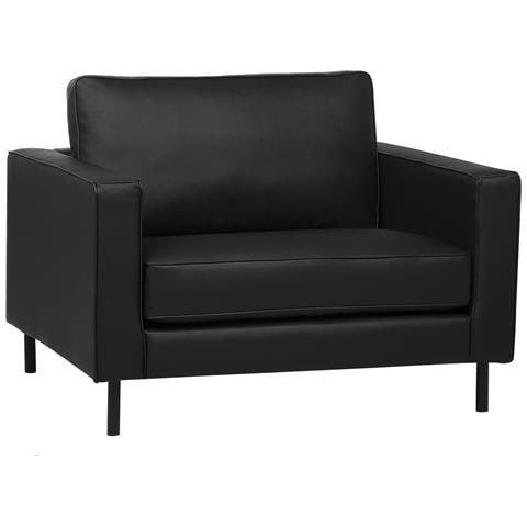 Poltrona In Pelle Nera Savalen - Foto 19