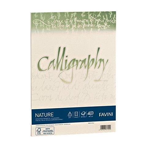 Favini Nature Calligraphy carta inkjet A4 (210x297 mm) Oliva - Foto 1