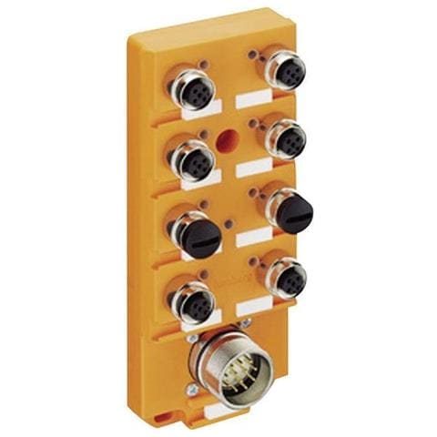 Scatola Sensore Attuatore Passiva Distributore M12 Con Filettatura In Metallo Asbs 8 / led 5-4 1 - Foto 1