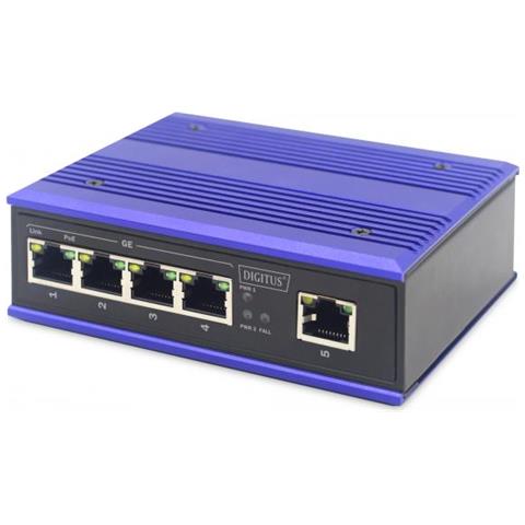 Switch Industriale 4 Porte Gigabit Poe + 1 Porta Uplink Din Rail - Foto 1