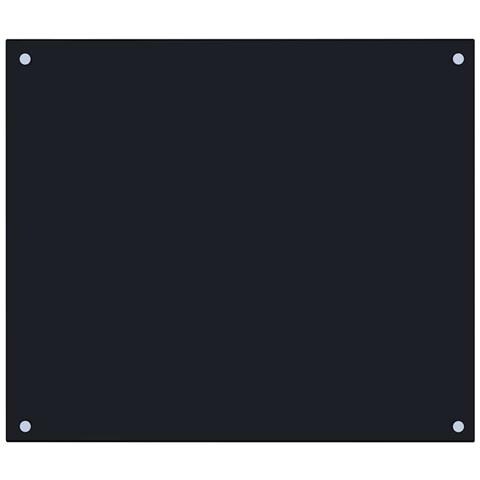 Paraschizzi Per Cucina Nero 70x60 Cm In Vetro Temperato - Foto 1