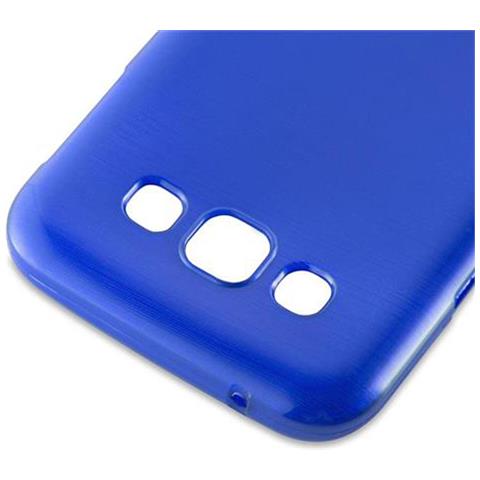 Custodia Compatibile Con Samsung Galaxy E5 2015 In Blu - Coperchio Protettivo In Silicone Tpu Flessibile Con Design Spazzolato - Foto 7