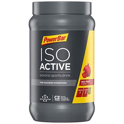 Powerbar Isoactive Red Fruit 600g - Bevanda Sportiva Isotonica - 5 Elettroliti + C2max - Foto 1