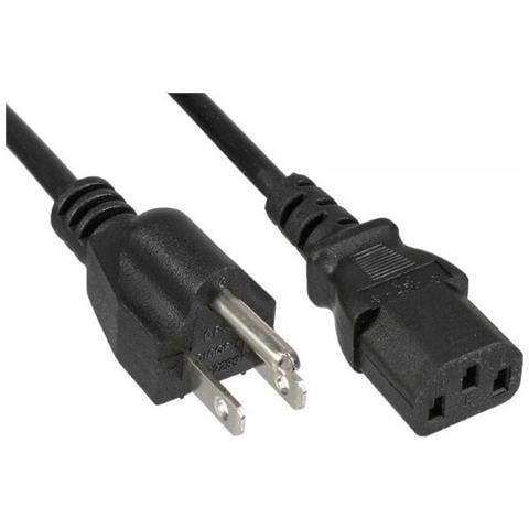 16650U 0.5m Accoppiatore C13 NEMA 1-15P Nero cavo di alimentazione - Foto 1