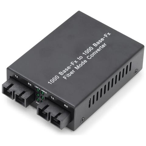 DN-82124 1000Mbit / s 1310nm Modalità multipla, Modalità singola Nero convertitore multimediale di rete - Foto 1