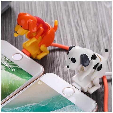Cavo Dati E Ricarica Rapida A Forma Di Cane, Con Sedere Oscillante, Per Tipo-C, Android, Micro USB, 50% Più Veloce