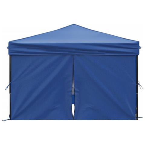 Tenda Per Feste Pieghevole Con Pareti Laterali Blu 3x3 M - Foto 9