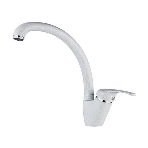 Miscelatore Monocomando Lavello Monoforo Canna Alta Granito Bianco Livorno - Foto 3