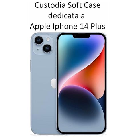 Forcell Custodia Tpu Silicone Cover Soft-case Per Apple Iphone 14 Plus Blu - Foto 2