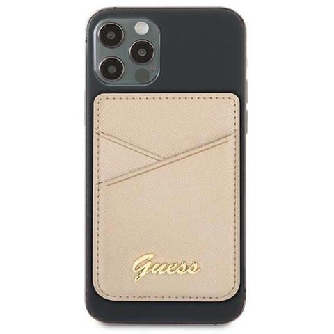 Indossa La Tua Eleganza Con Il Portafoglio Per Schede Guwmssaslgo Magsafe Saffiano Oro /oro. - Foto 8