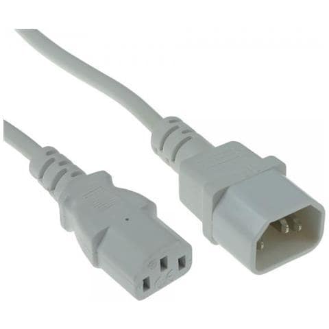 Ak5244 Cavo Di Alimentazione Bianco 1,2 M Accoppiatore C13 Accoppiatore C14 - Foto 1