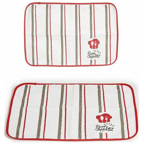 Sottopentola Bon Appetit Bianco Rosso 33 X 0,3 X 48 Cm (12 Unità) - Foto 3