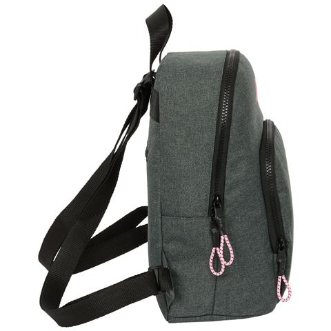 Zaino Kappa Silver Pink Mini Grigio 25 X 30 X 13 Cm - Foto 4