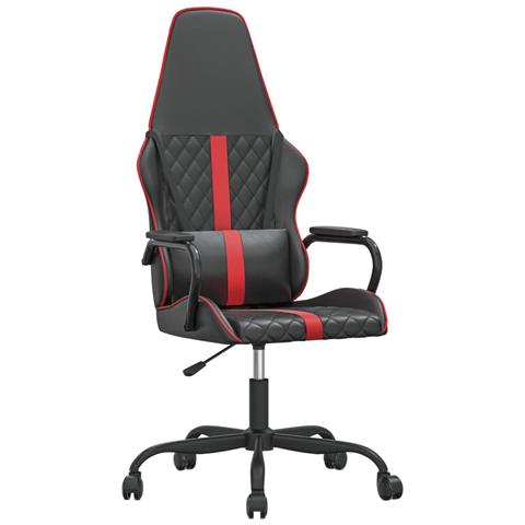 Sedia Da Gaming Massaggiante Rossa E Nera In Similpelle - Foto 2
