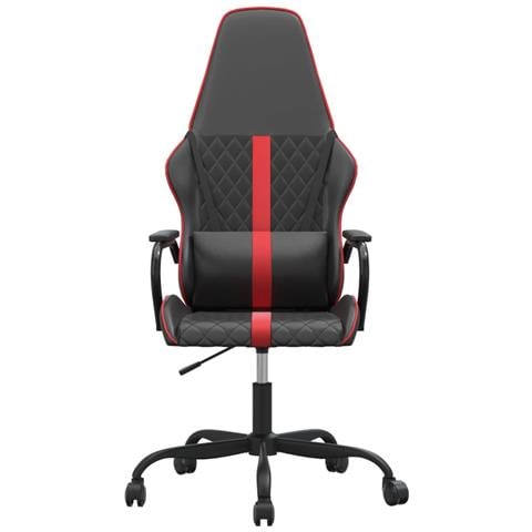 Sedia Da Gaming Massaggiante Rossa E Nera In Similpelle - Foto 3