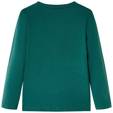 Maglietta Da Bambino A Maniche Lunghe Verde 128 - Foto 2