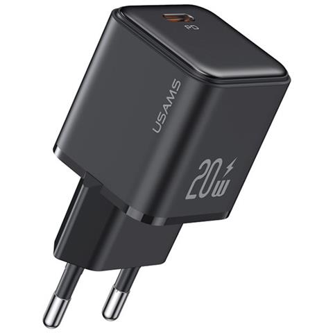 Caricatore Da Muro Rapido Usb-c Power Delivery E Pps 20w Compatto, Nero - Foto 1