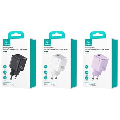 Caricatore Da Muro Rapido Usb-c Power Delivery E Pps 20w Compatto, Nero - Foto 2