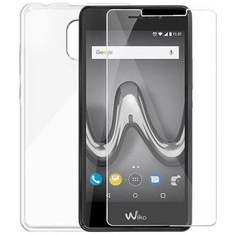 Set Di Protezione Cover E Salvadisplay Per Wiko Jerry 3, Trasparente - Foto 1