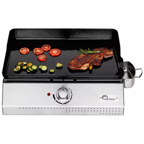 Plancha Elettrica 3760240787136 Misure 50x35cm Piastra in Ghisa Smaltata Potenza 2150W - Foto 1