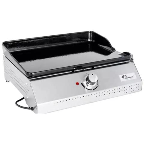 Plancha Elettrica 3760240787136 Misure 50x35cm Piastra in Ghisa Smaltata Potenza 2150W - Foto 2