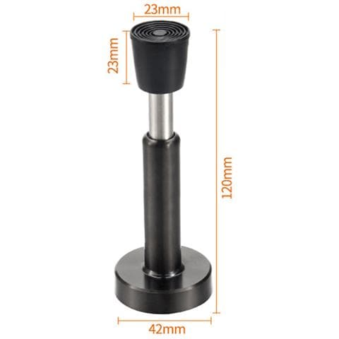 Fermaporta Idraulico Senza Foratura/opzioni Di Foratura Black 12 Cm - Foto 1