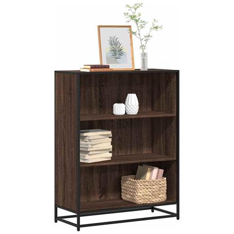 Libreria Rovere Marrone 80,5x35x107,5 Cm In Legno Multistrato - Foto 1