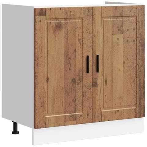 Mobile Base Lavello Porto Legno Vecchio 80x46x81,5cm Truciolato - Foto 2
