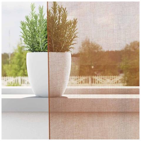 Tende In Voile Con Occhielli 2 Pz Terracotta - Foto 3