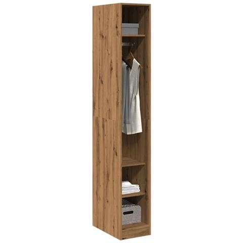 Armadio Rovere Artigianale 30x50x200 Cm In Legno Multistrato - Foto 3