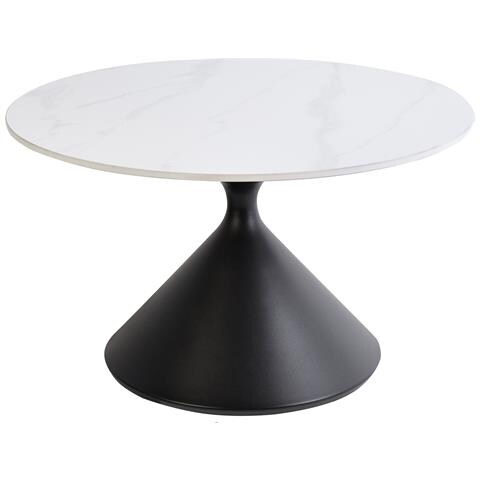 Tavolino Da Caffè Haiwee Ceramica Nero /bianco - Foto 2